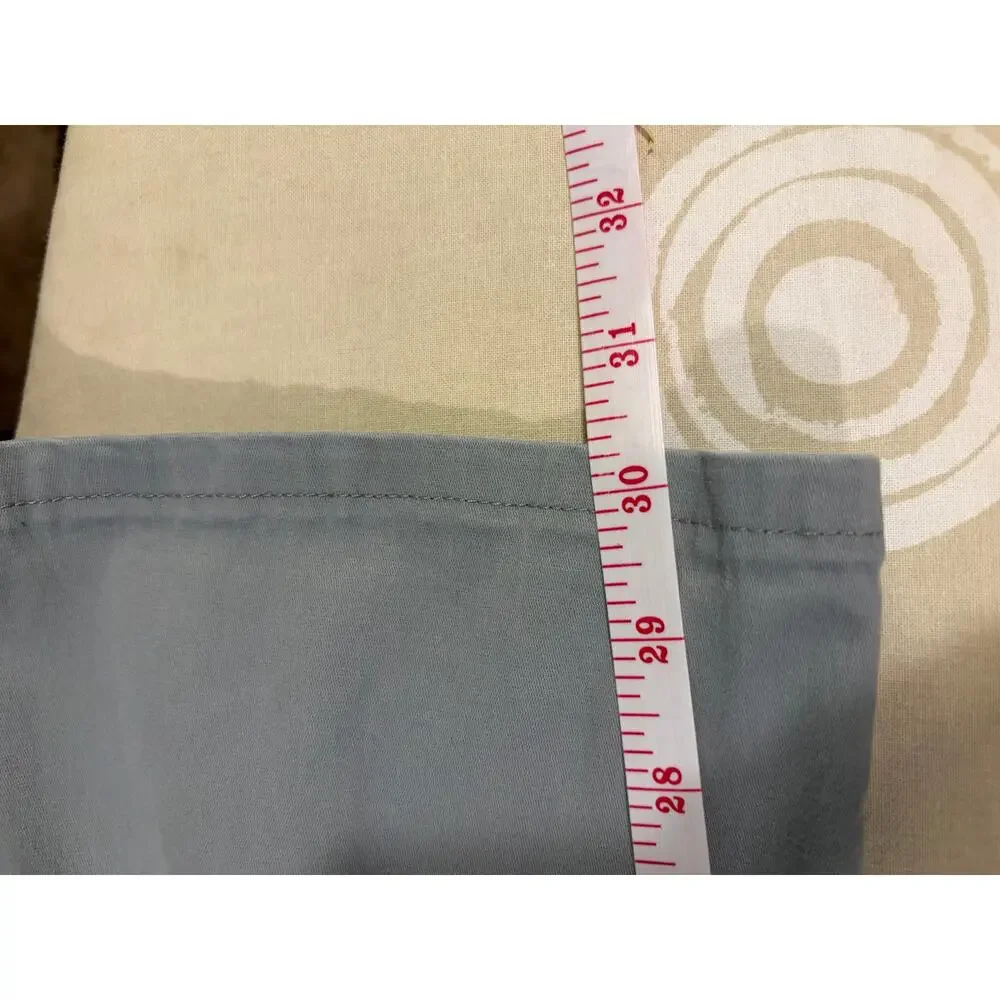 Lee All Day Women's Straight Leg Pants Grey Chino Stretch Medium Size 12 Classic - Picture 13 of 14